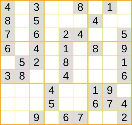 ein leichtes Sudoku (Nr. 835) online spielen