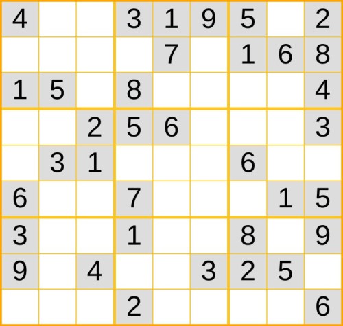 ein leichtes Sudoku (Nr. 837) online spielen