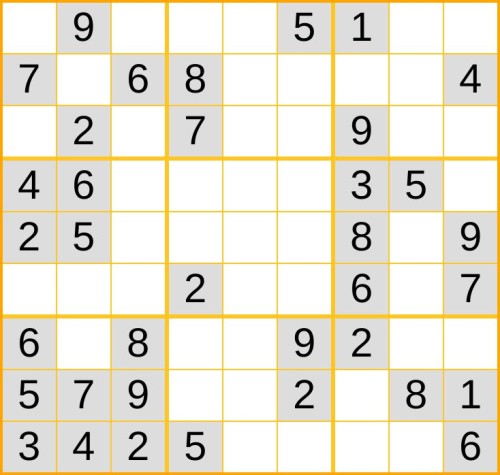 ein leichtes Sudoku (Nr. 838) online spielen