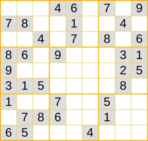 ein leichtes Sudoku (Nr. 863) online spielen