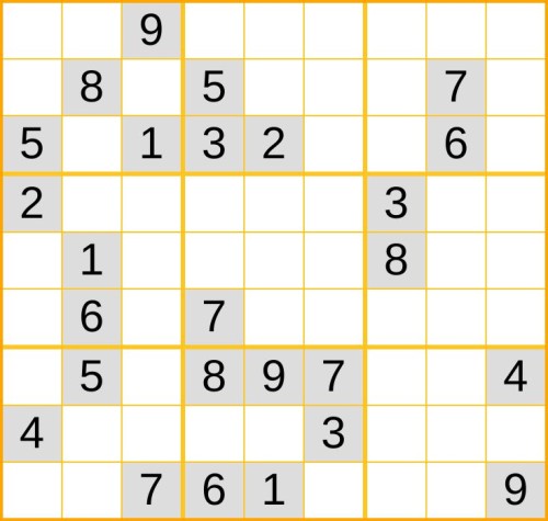 ein schweres Sudoku (Nr. 866) online spielen