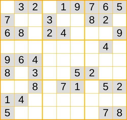 ein leichtes Sudoku (Nr. 871) online spielen