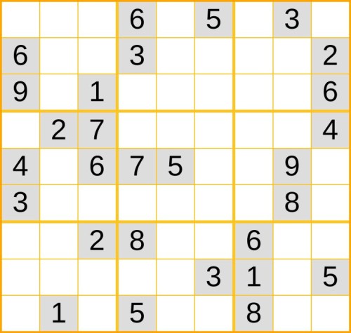 ein schweres Sudoku (Nr. 946) online spielen