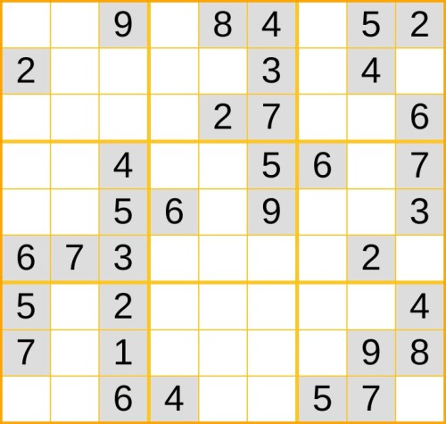 ein leichtes Sudoku (Nr. 981) online spielen