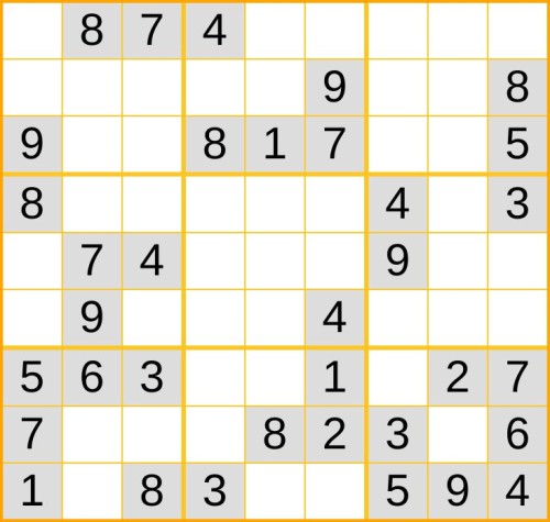 ein leichtes Sudoku (Nr. 1156) online spielen