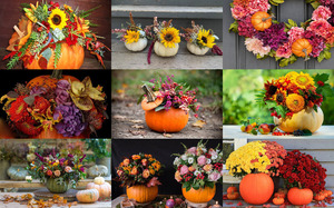 Pumpkins & Flowers - Krbisse und Blumen