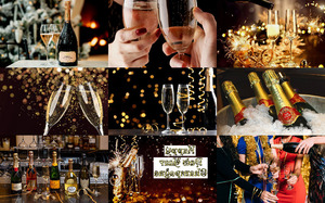 Happy New Year Champagne - Frohes neues Jahr, Champagner