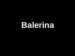 balerina