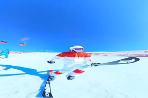 so kann man auch Ski fahren