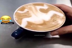 witziges Video 'Besonderer Cappuccino' 