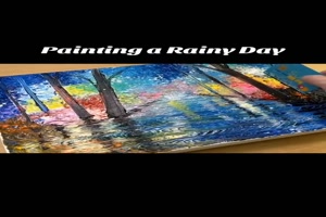 Einen Regentag malen