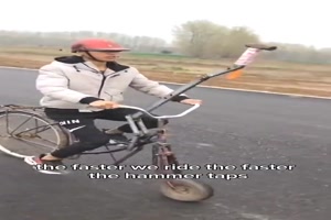 Das nenne ich entspanntes Radfahren