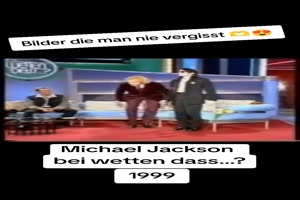 MICHAEL JACKSON bei Wetten dass (1999)