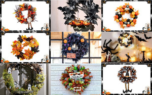 Halloween Wreaths 1 - Halloween Krnze