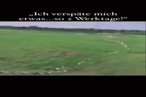 Ich verspäte mich etwas