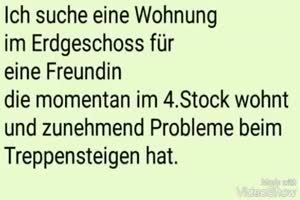 Suche Erdgeschoss-Wohnung