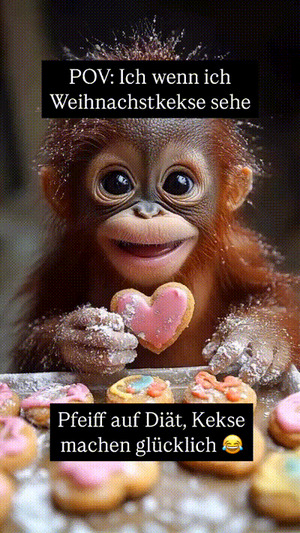 Wenn ich Weihnachtskekse sehe