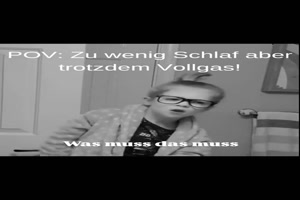 Zu wenig geschlafen