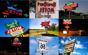 klicke hier, um die Datei herunterzuladen Route66 Neon-Schilder