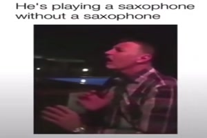 Saxophon spielen ohne Saxophon