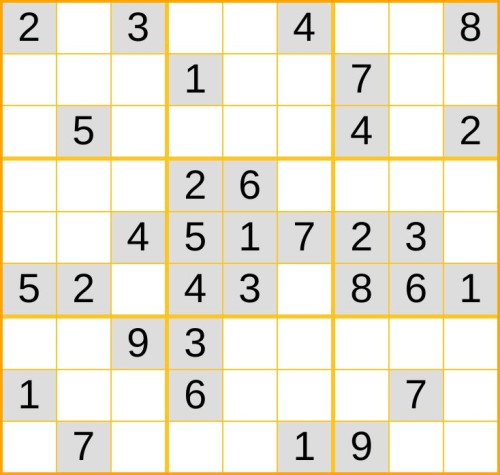 mittelschweres Sudoku