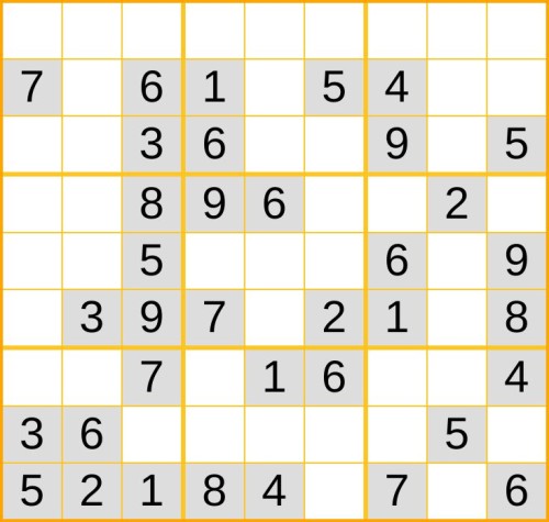 leichtes Sudoku 