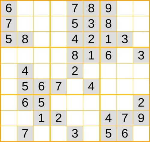 leichtes Sudoku 