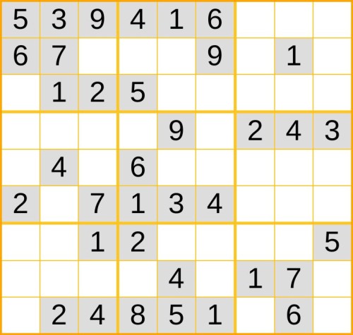 leichtes Sudoku 