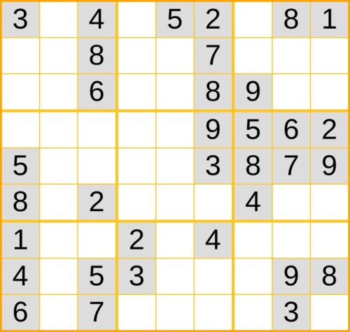 leichtes Sudoku 