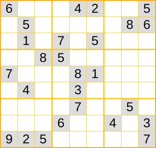 schweres Sudoku 