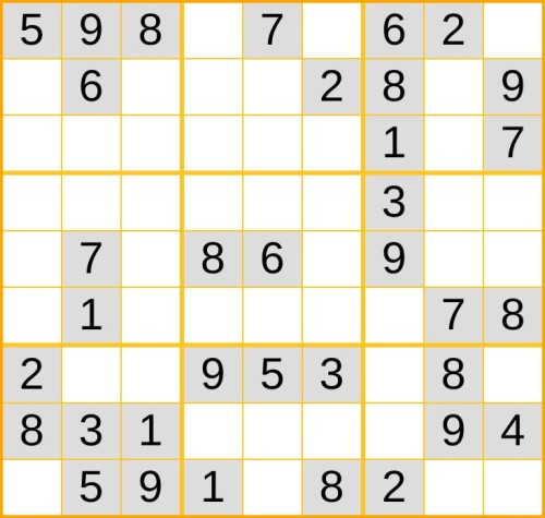 leichtes Sudoku 