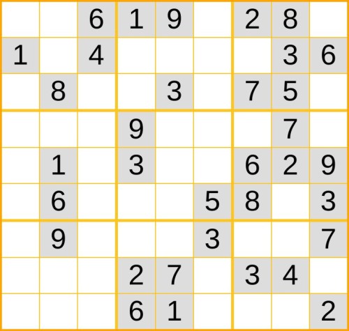 leichtes Sudoku 