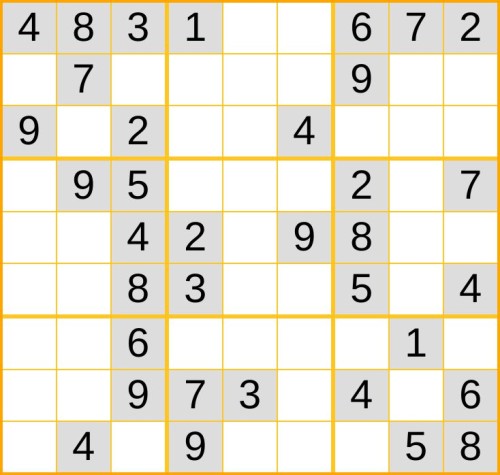 leichtes Sudoku 