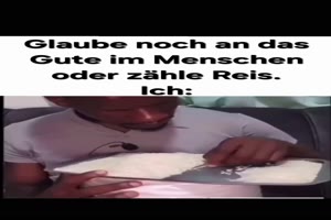 Dann zhle ich lieber Reis