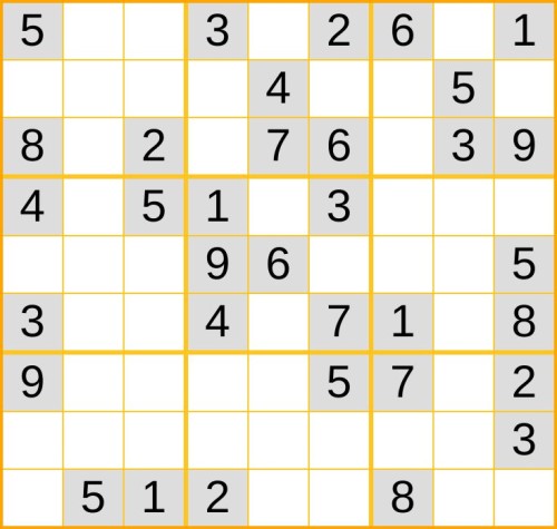 leichtes Sudoku 