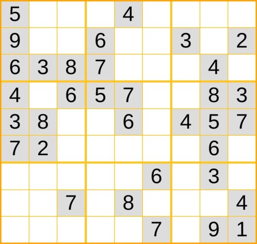 leichtes Sudoku 