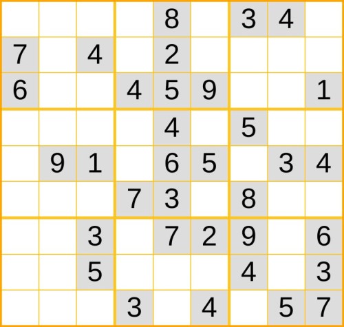 leichtes Sudoku 