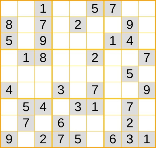 leichtes Sudoku 
