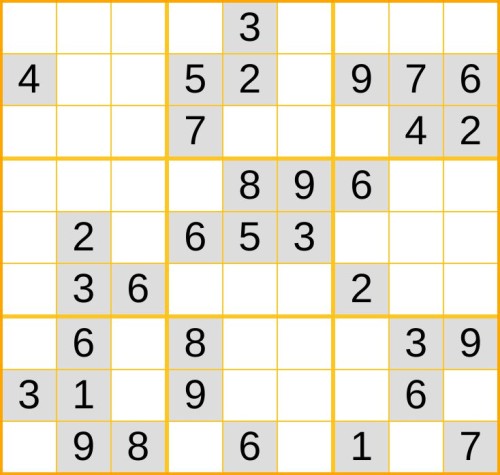 mittelschweres Sudoku 