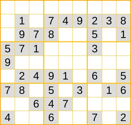 leichtes Sudoku 