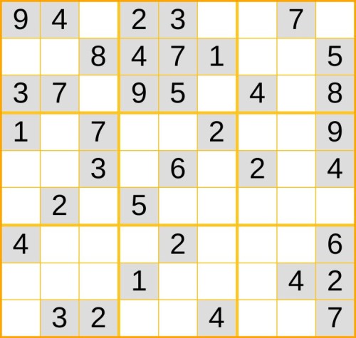 leichtes Sudoku 