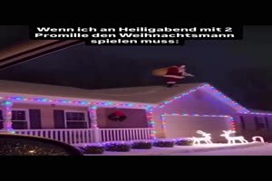 Besoffen den Weihnachtsmann spielen