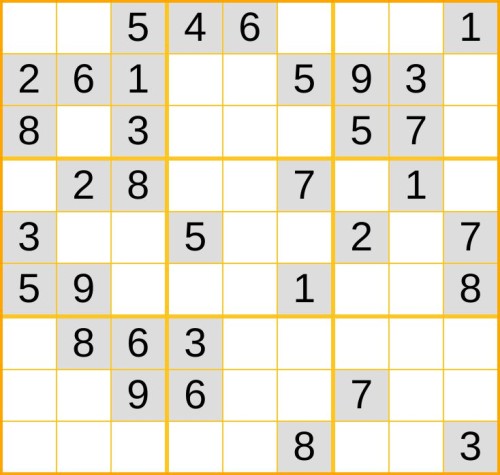leichtes Sudoku 