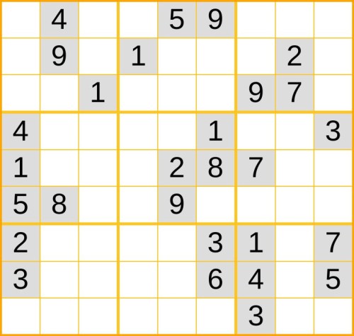 schweres Sudoku 