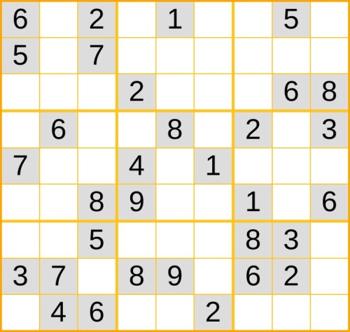 mittelschweres Sudoku 