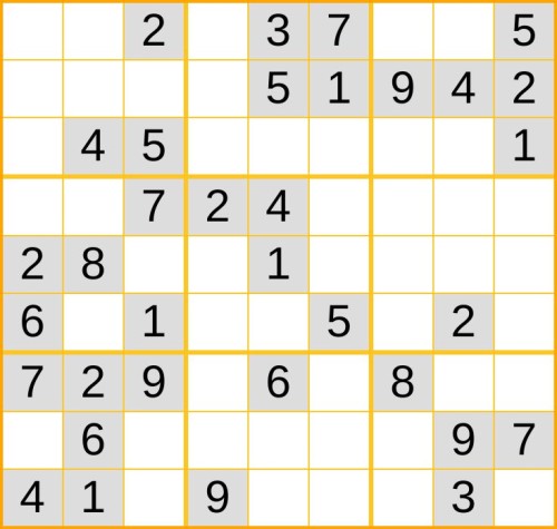 leichtes Sudoku 
