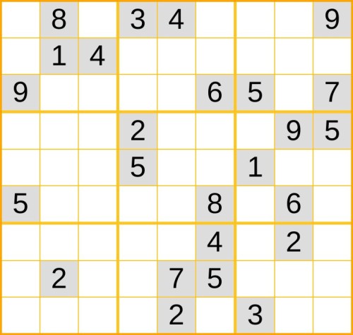schweres Sudoku 