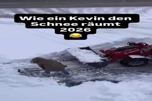 So r�umt ein Kevin Schnee