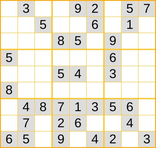 leichtes Sudoku 