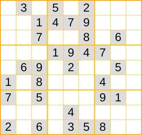 mittelschweres Sudoku 